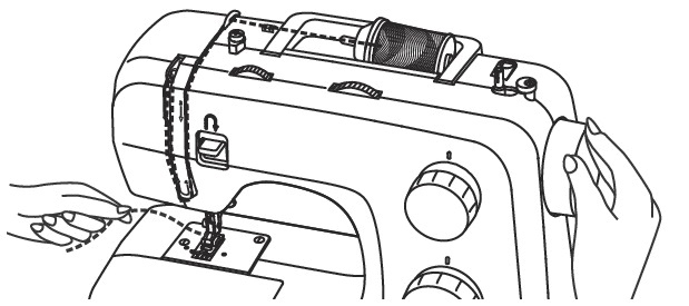 unterfaden heraufholen a